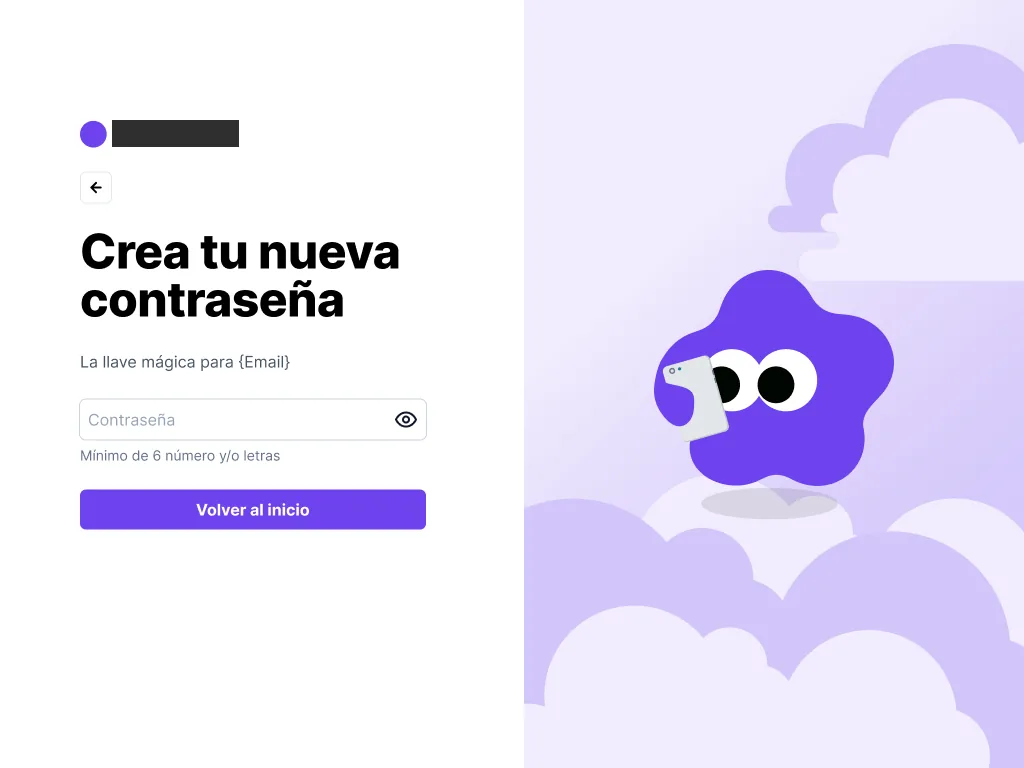 Crear contraseña en Appia