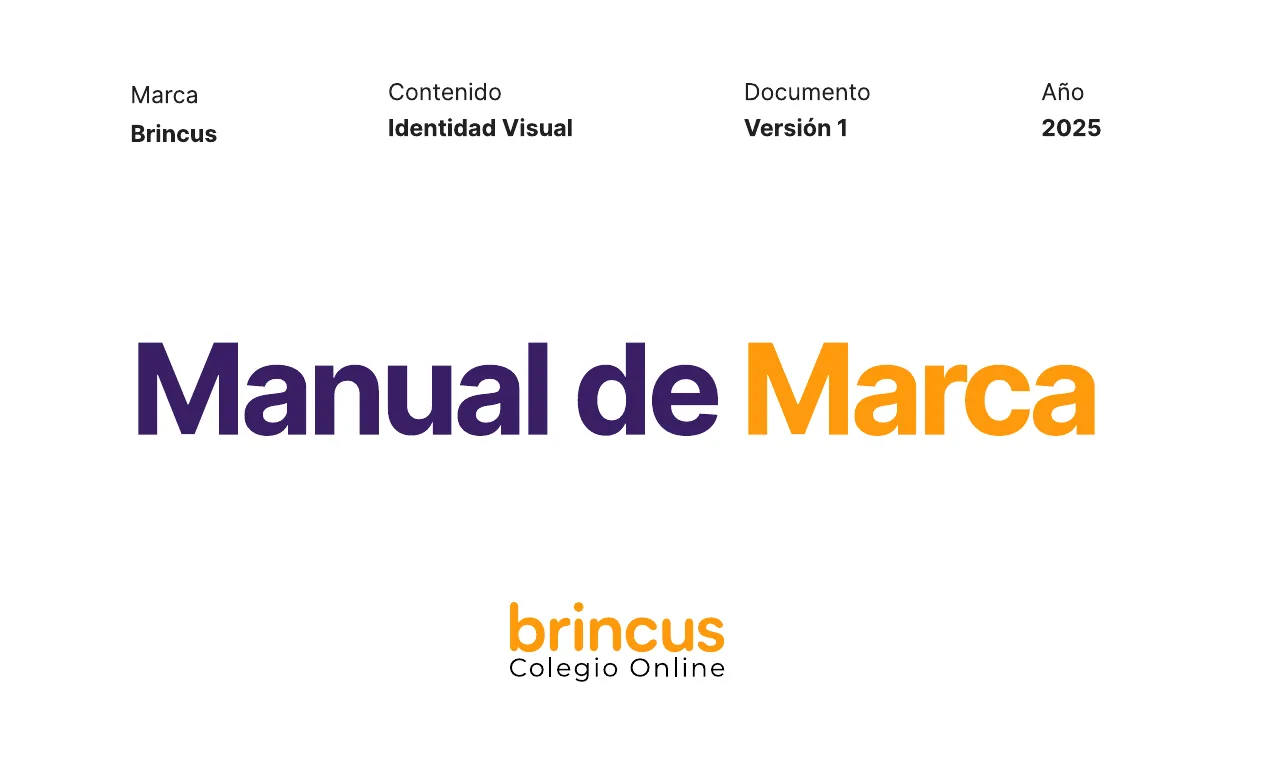 Manual de marca de Brincus, página 1