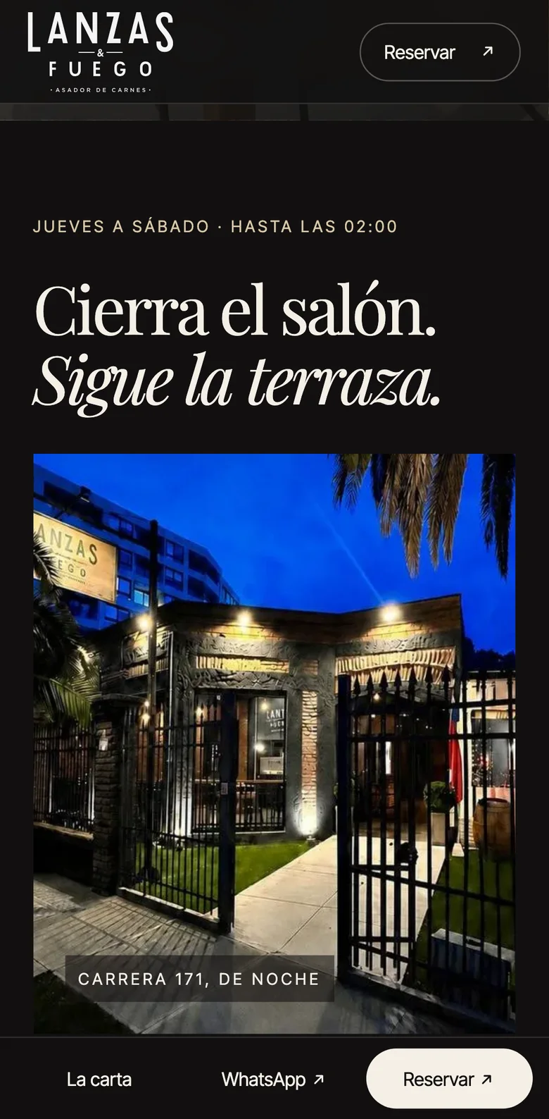 Pantalla adicional del sistema de Lanzas & Fuego