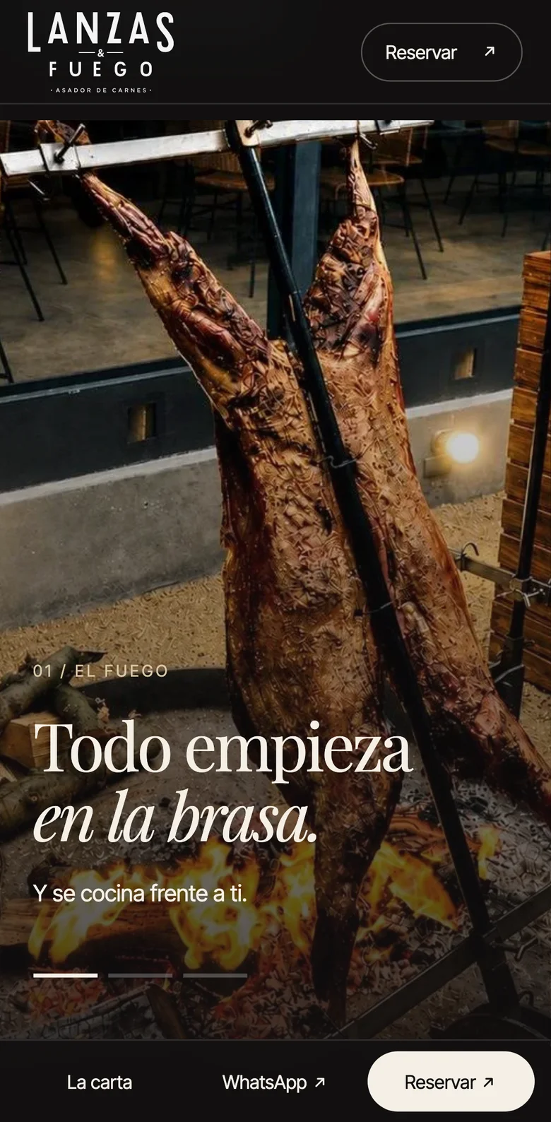 Pantalla adicional del sistema de Lanzas & Fuego
