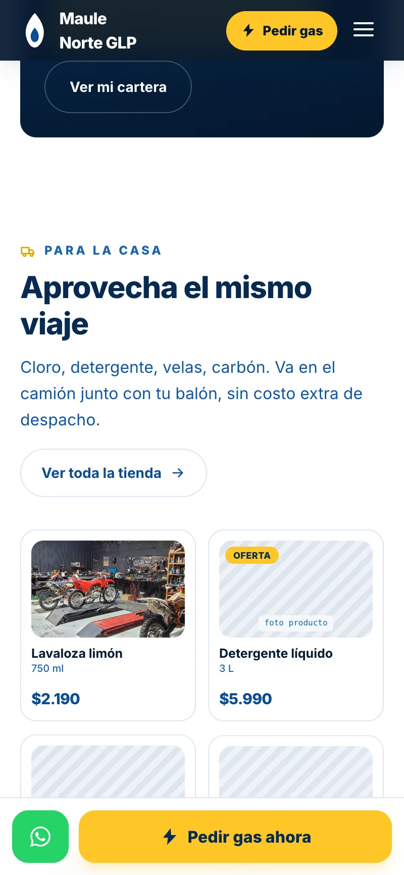 La tienda — Maule Norte GLP
