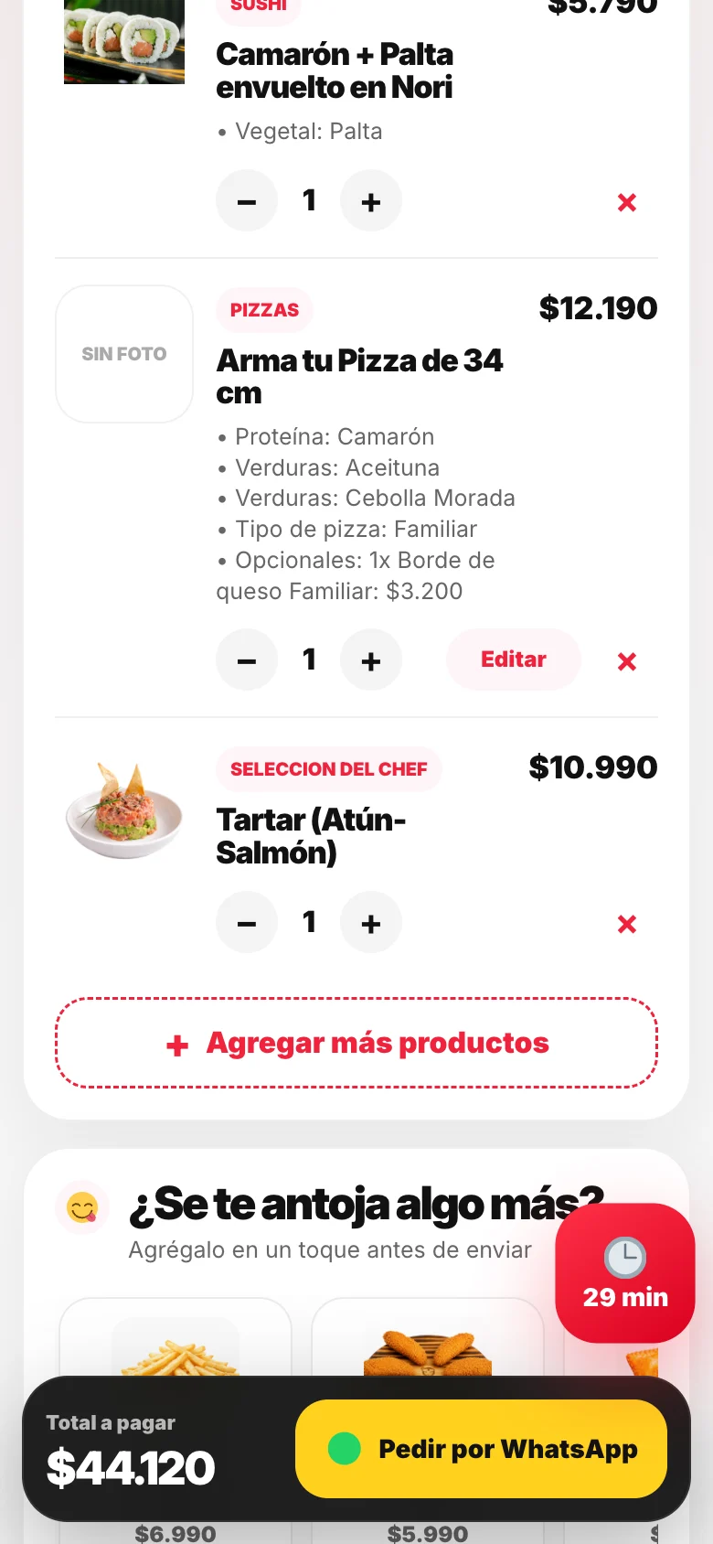 Pantalla adicional del sistema de Murai