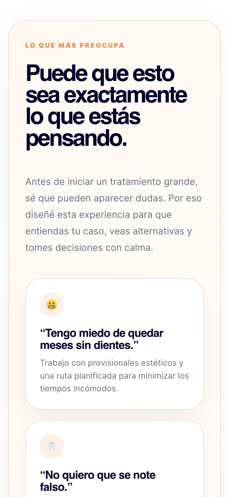 Pantalla del sistema de Pablo Cabezas Odontólogo