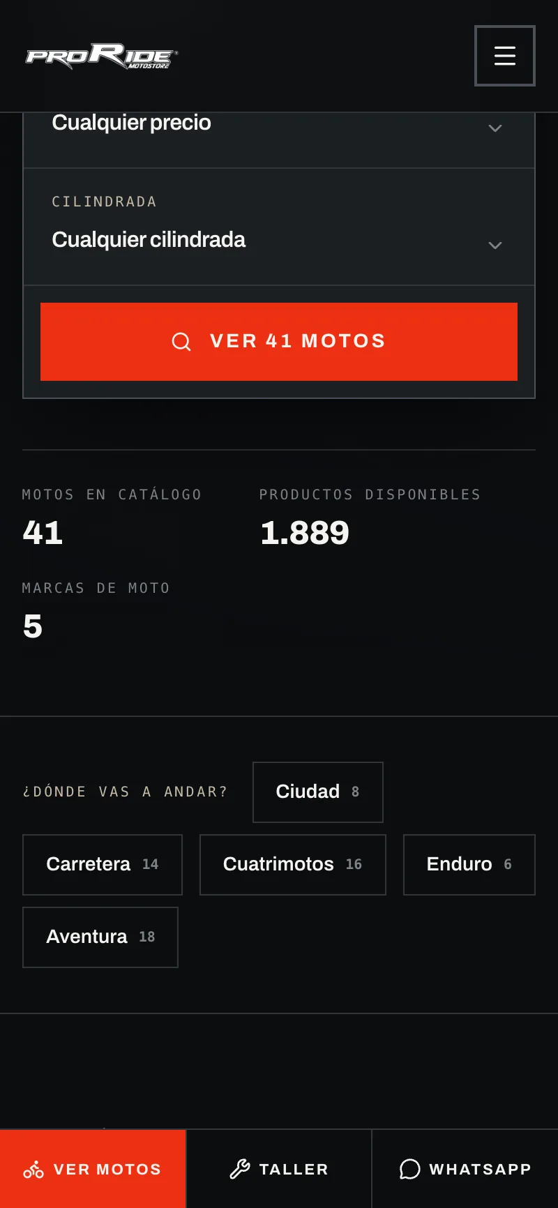 Cuánto hay, dicho de frente — Proride